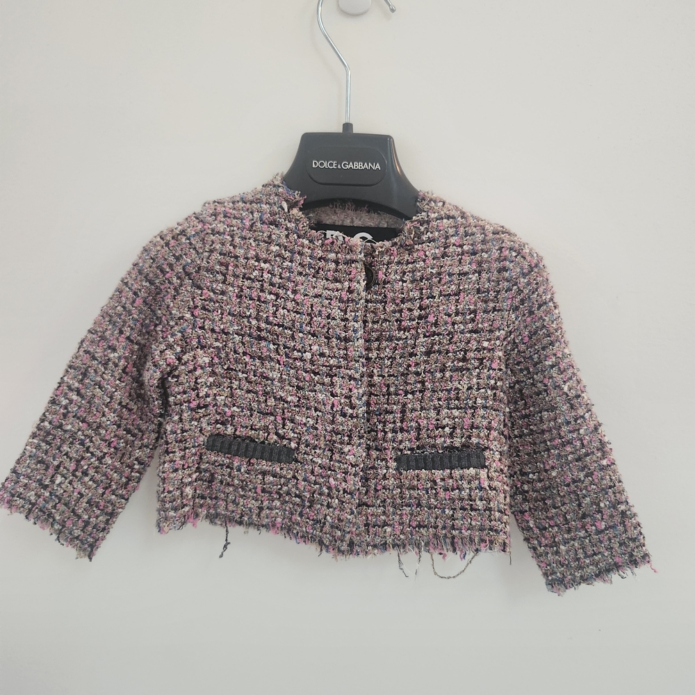 New Born 0-3m Dolce & Gabbana Tweed Jacket